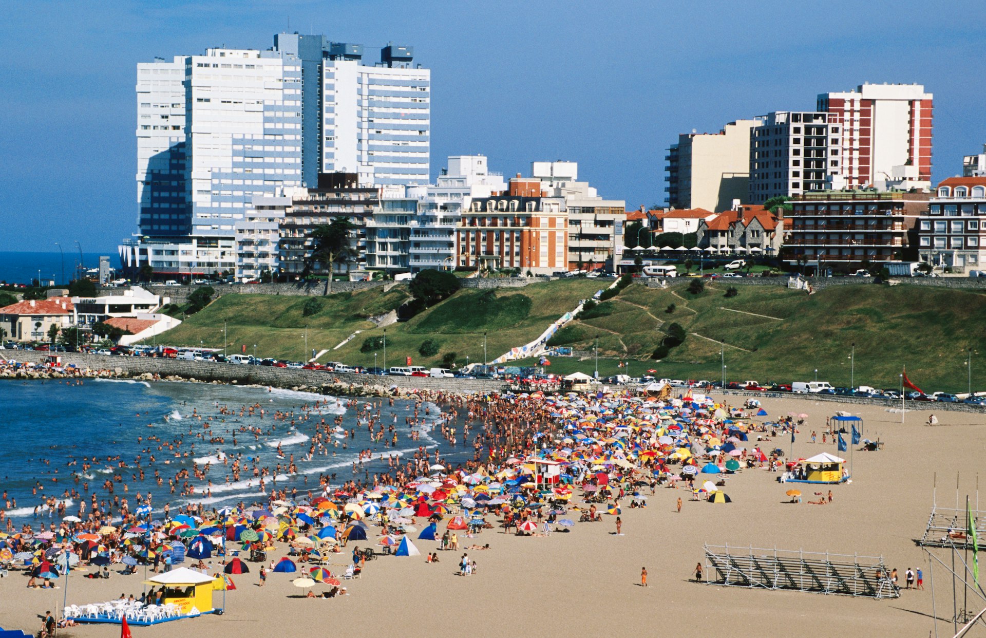 Beachgoers at Playa Varese, Buenos Aires