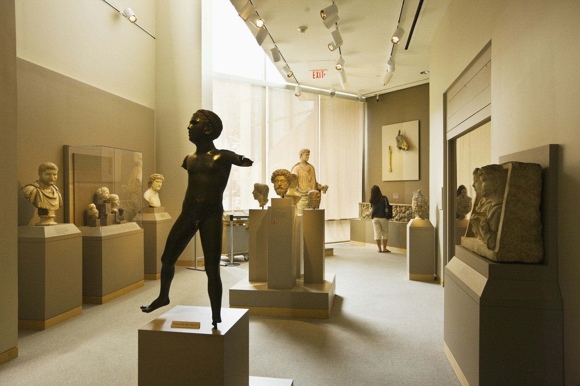 Ancient art of sculptures at Walters Art Museum in the Mount Vernon neighborhood of Baltimore.
