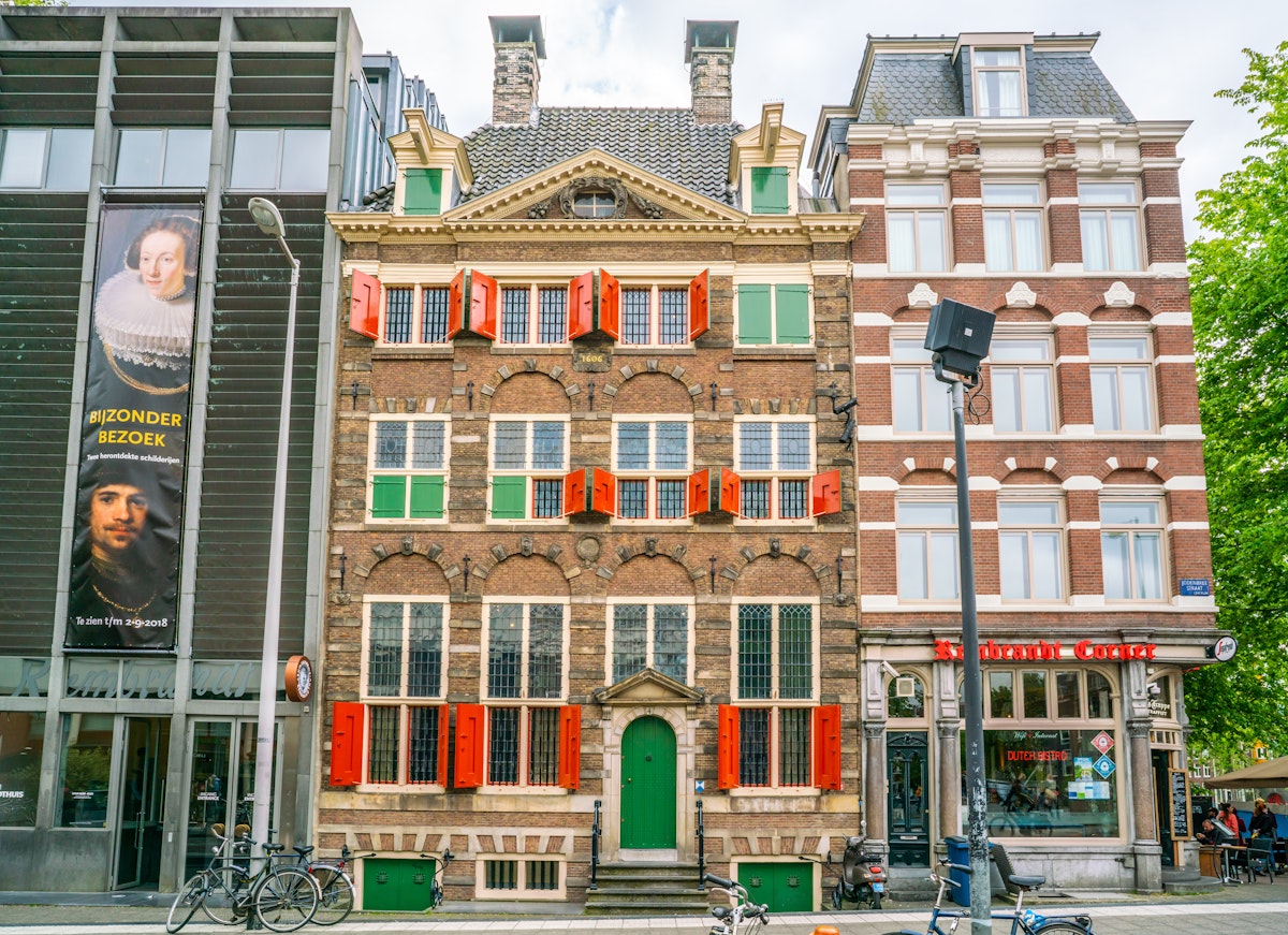 May 18, 2018: Exterior of the Rembrandt House Museum in the old Jewish quarter of Amsterdam.