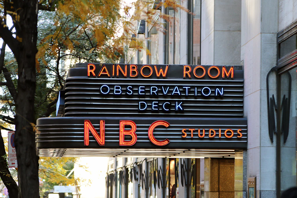 NBC Studio sign at the Rockefeller Center NBC Studio sign at the Rockefeller Center