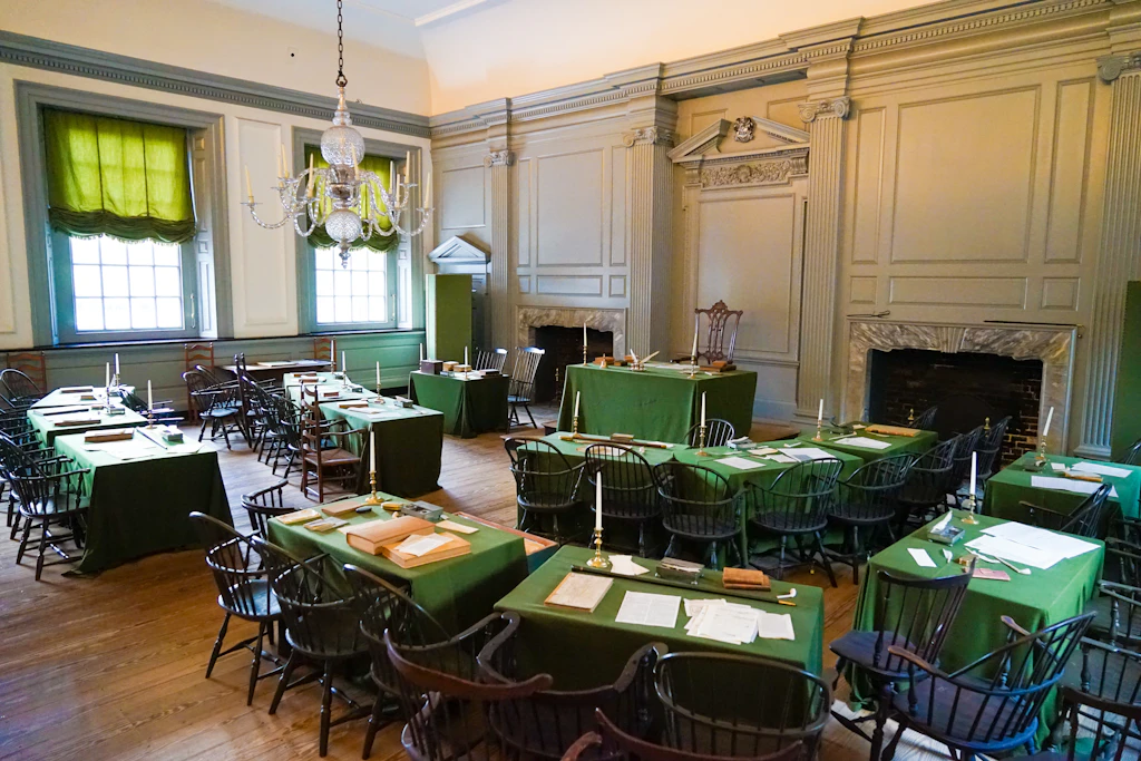 Inside Independence Hall Inside Independence Hall