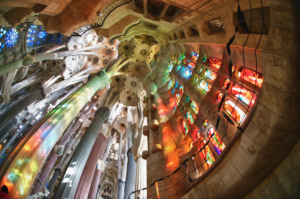 shutterstockRF_87317419.jpg The interior of La Sagrada Familia
