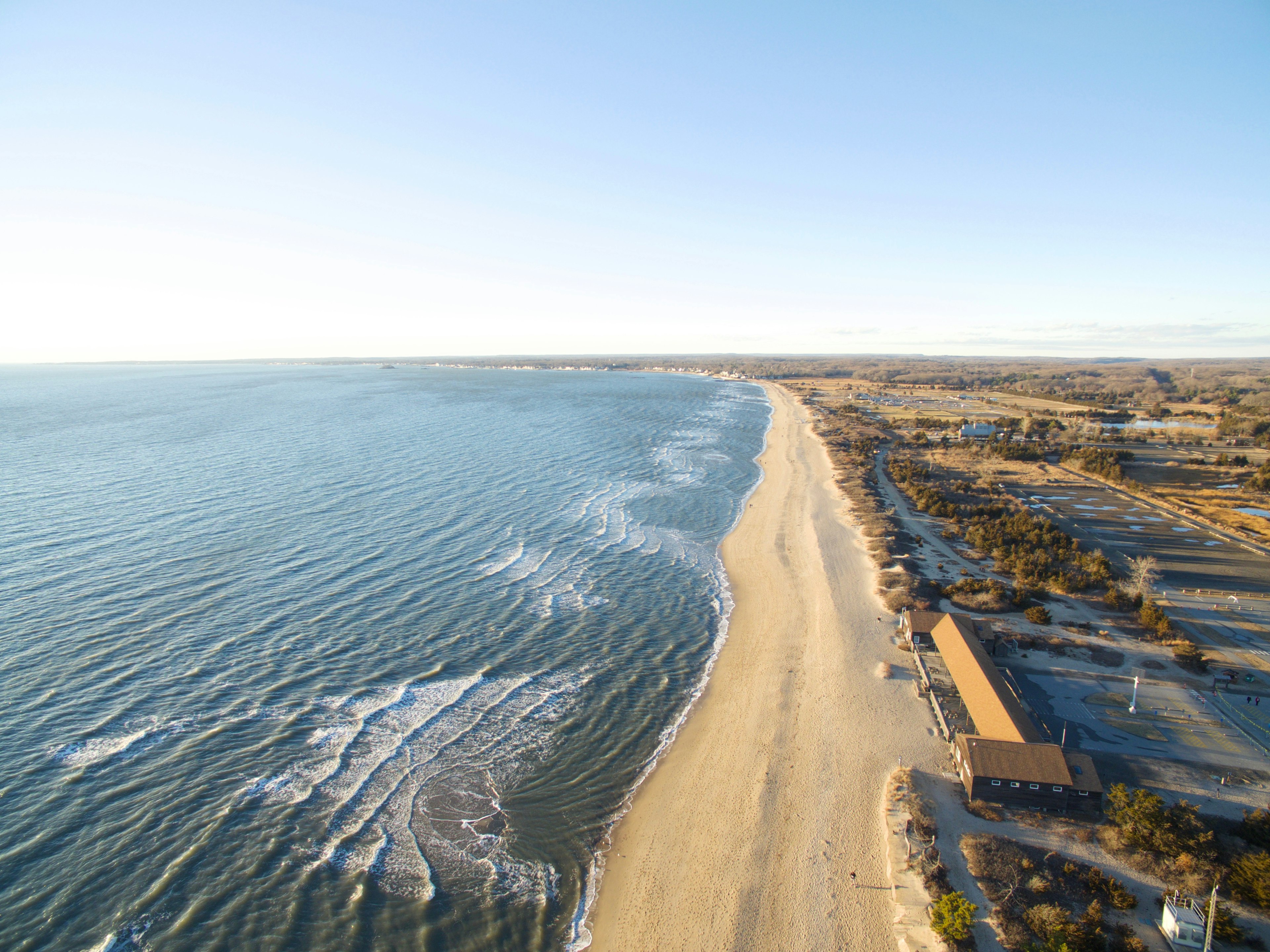 Connecticut beaches from the air