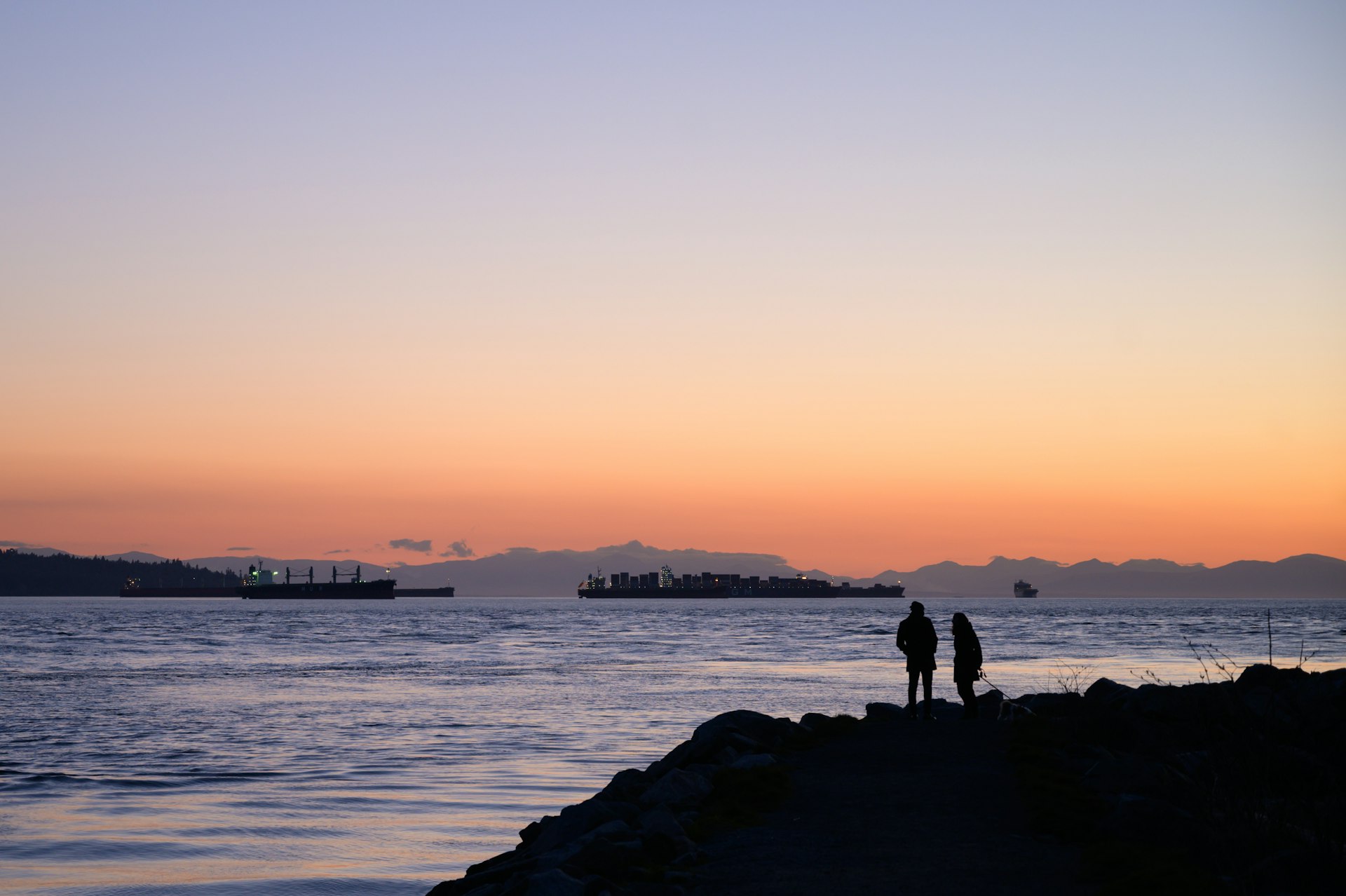 Sunset at Ambleside Park