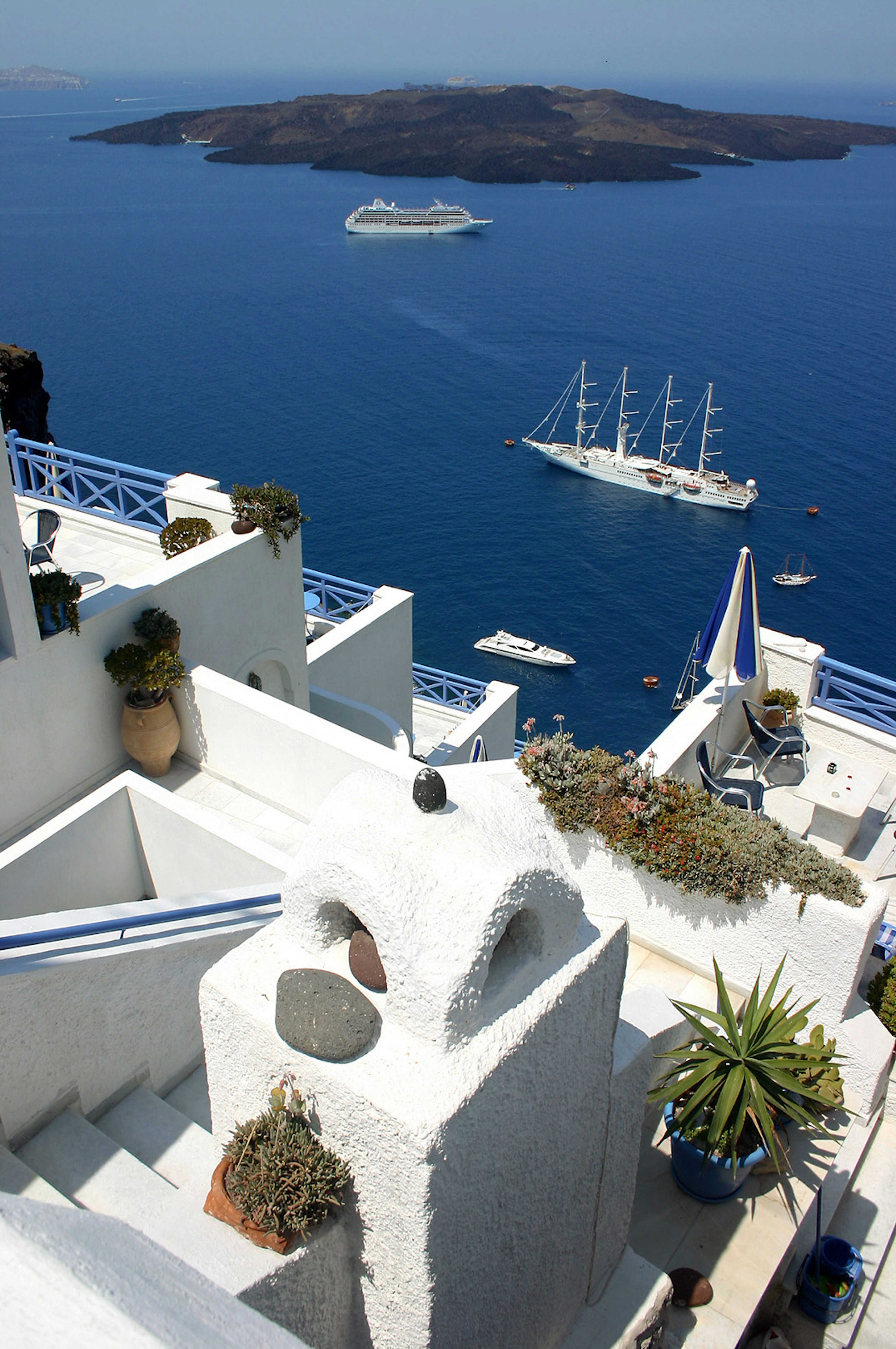 Boats in Greek waters