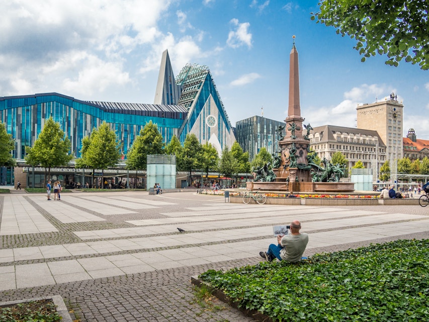 Panorama Augustusplatz from Leipzig East Germany; Shutterstock ID 1321746776; your: Ben N Buckner; gl: 65050; netsuite: CS; full: Germany_NRW_Summer_Cities