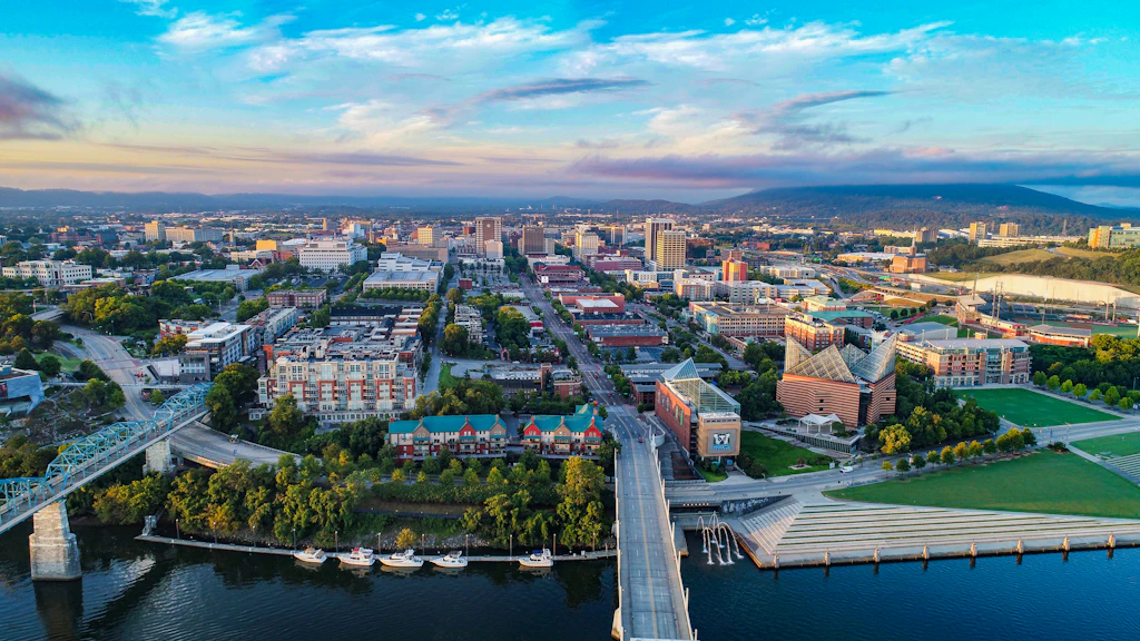 Aerial View of Chattanooga, Tennessee