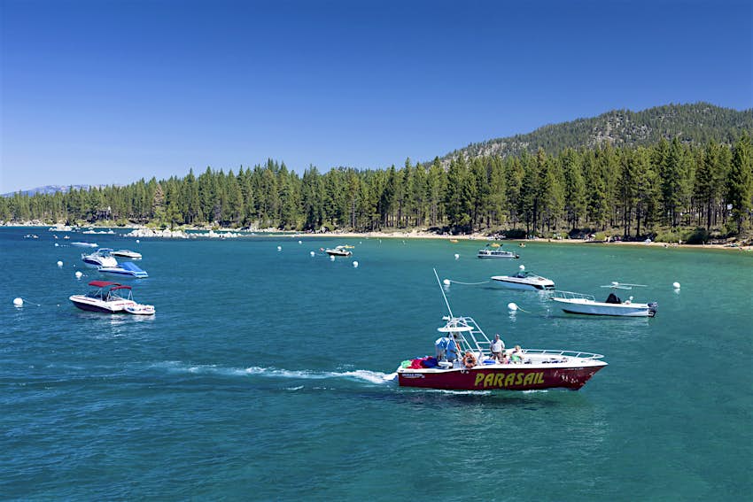 Boating on Lake Tahoe