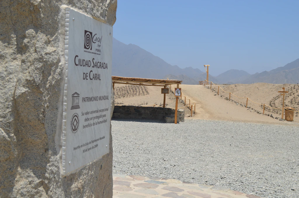 Caral, UNESCO world heritage site and the most ancient city in the Americas. Located in Supe valley, 200km north of Lima, Peru Caral, UNESCO world heritage site and the most ancient city in the Americas. Located in Supe valley, 200km north of Lima, Peru