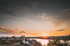 Stockholm, Sweden - June 29, 2019: Young People Resting In Skinnarviksberget Mountain Party Place During Summer Sunset. Popular Place.