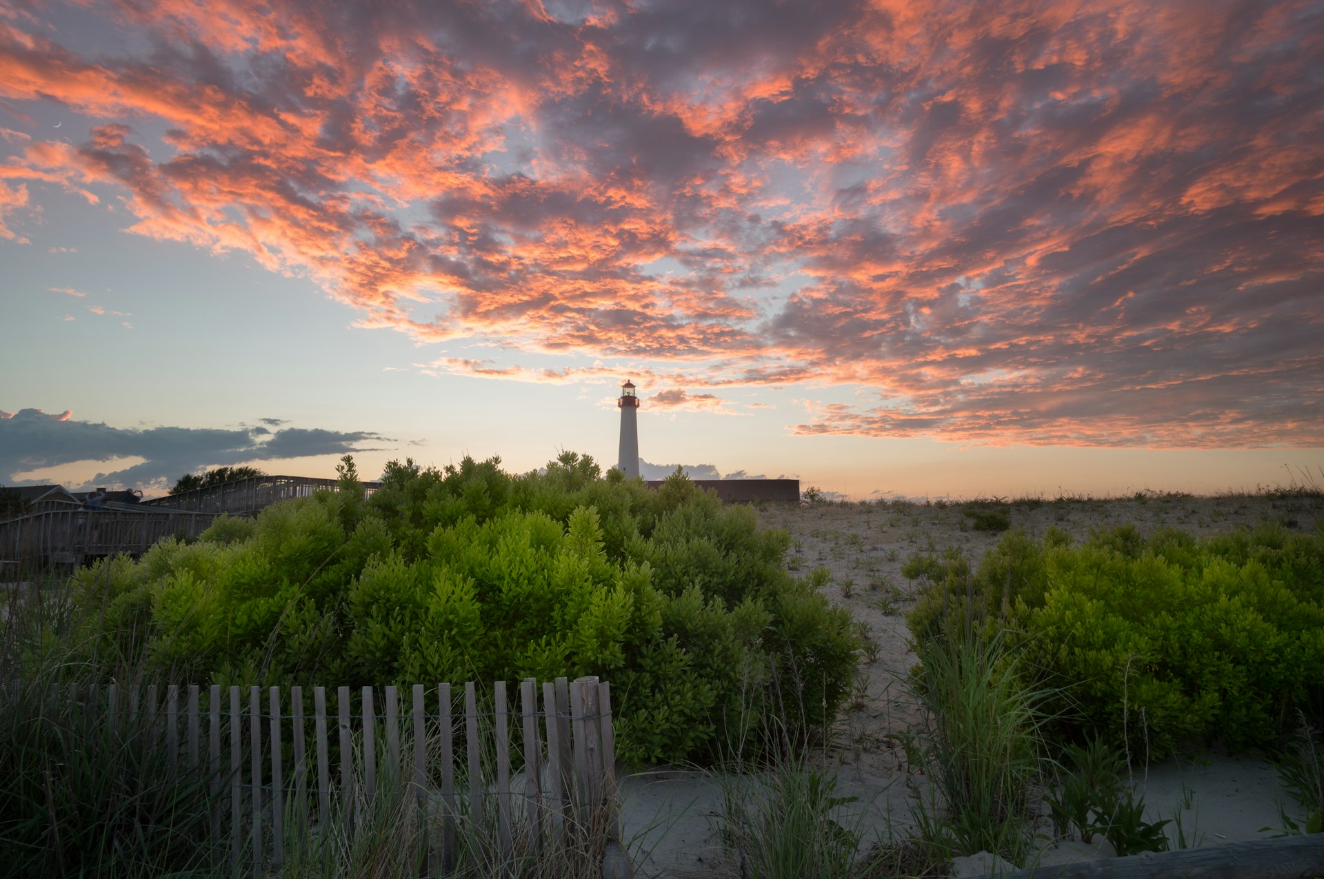 Cape May Lighthouse at sunset