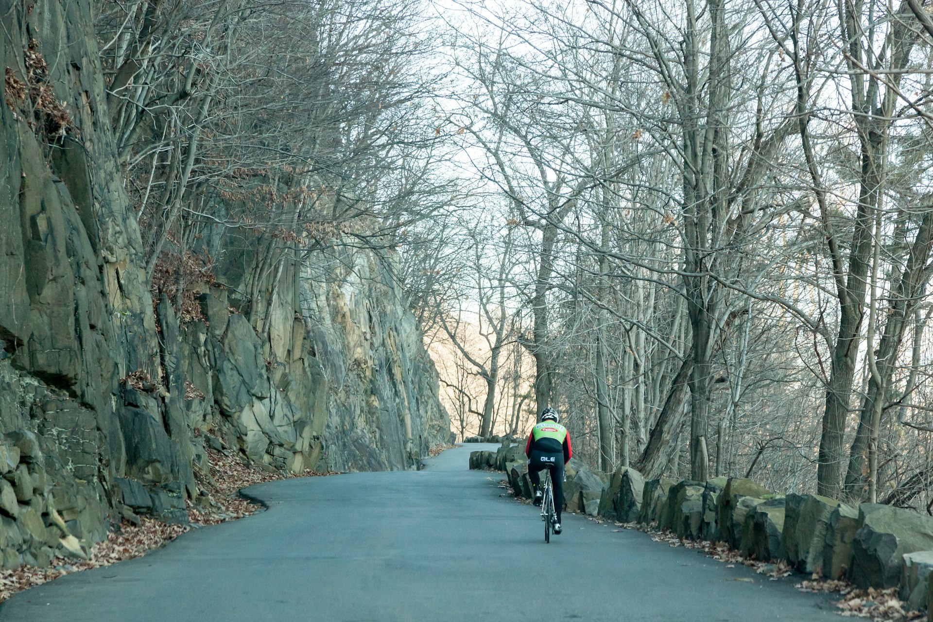 Bicycle Rider in Palisades Interstate Park