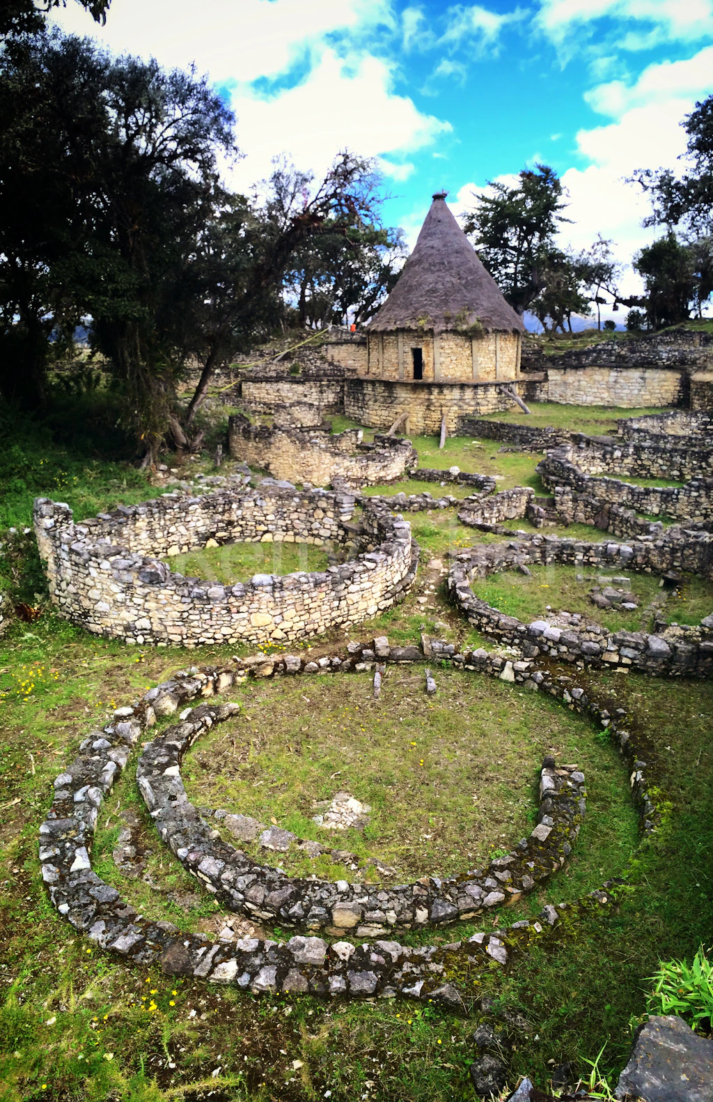 Kuelap, Peru Ruins of the highland fortress of the Chacapoya people at Kuelap