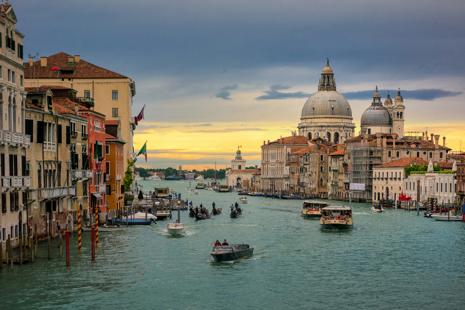 View over the Grand Canal in Venice, Italy