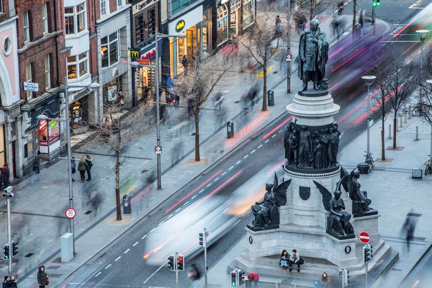 Viewpoint over O'Connell street, Dublin