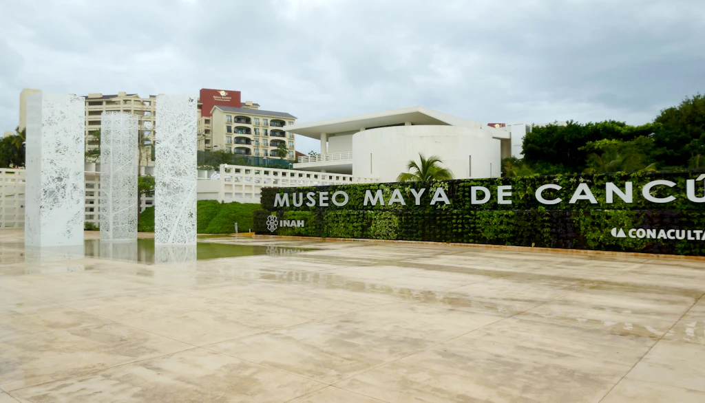 Entrance of the Maya Museum of Cancun Entrance of the Maya Museum of Cancun