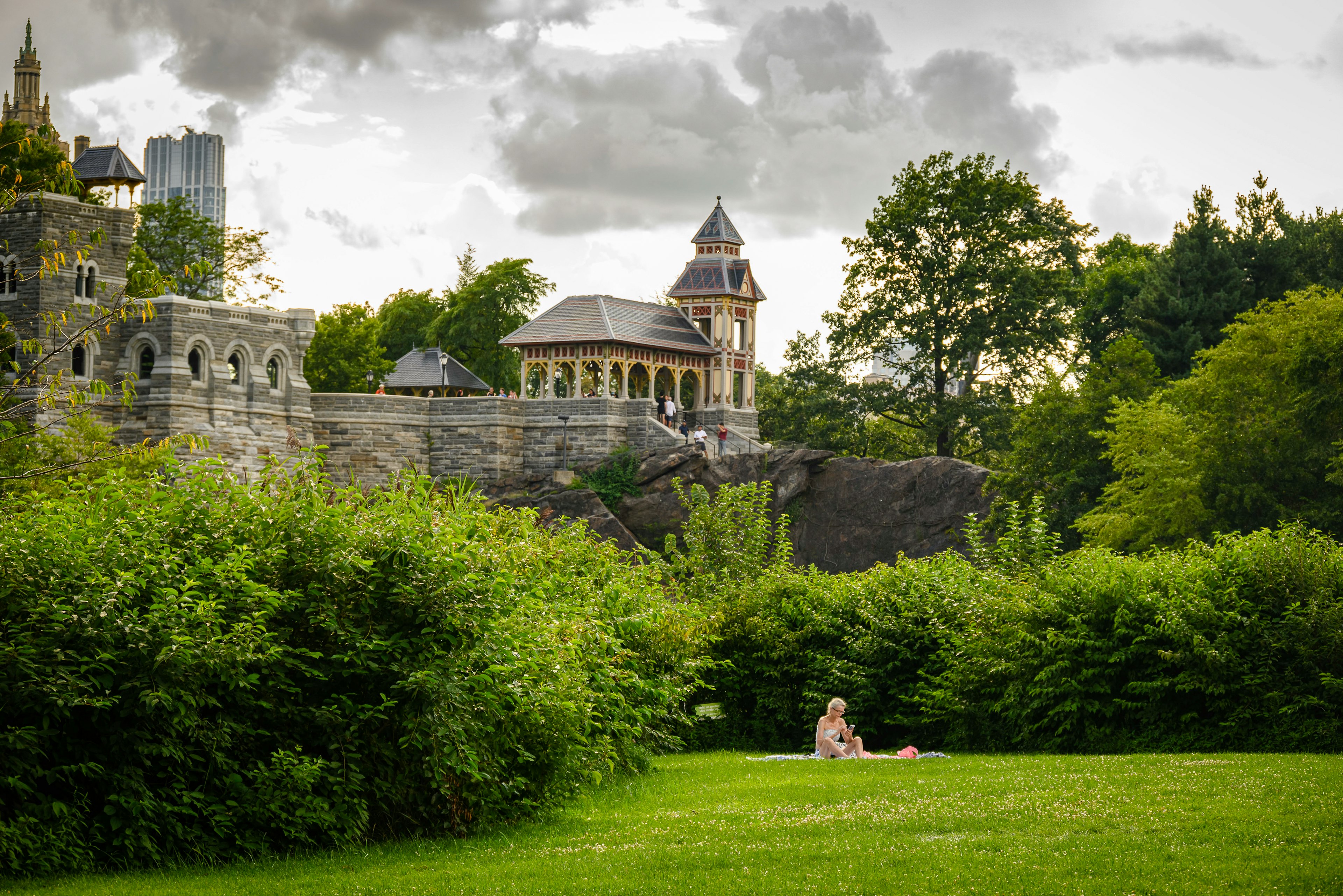 Belvedere Castle by Turtle pond Central Park.