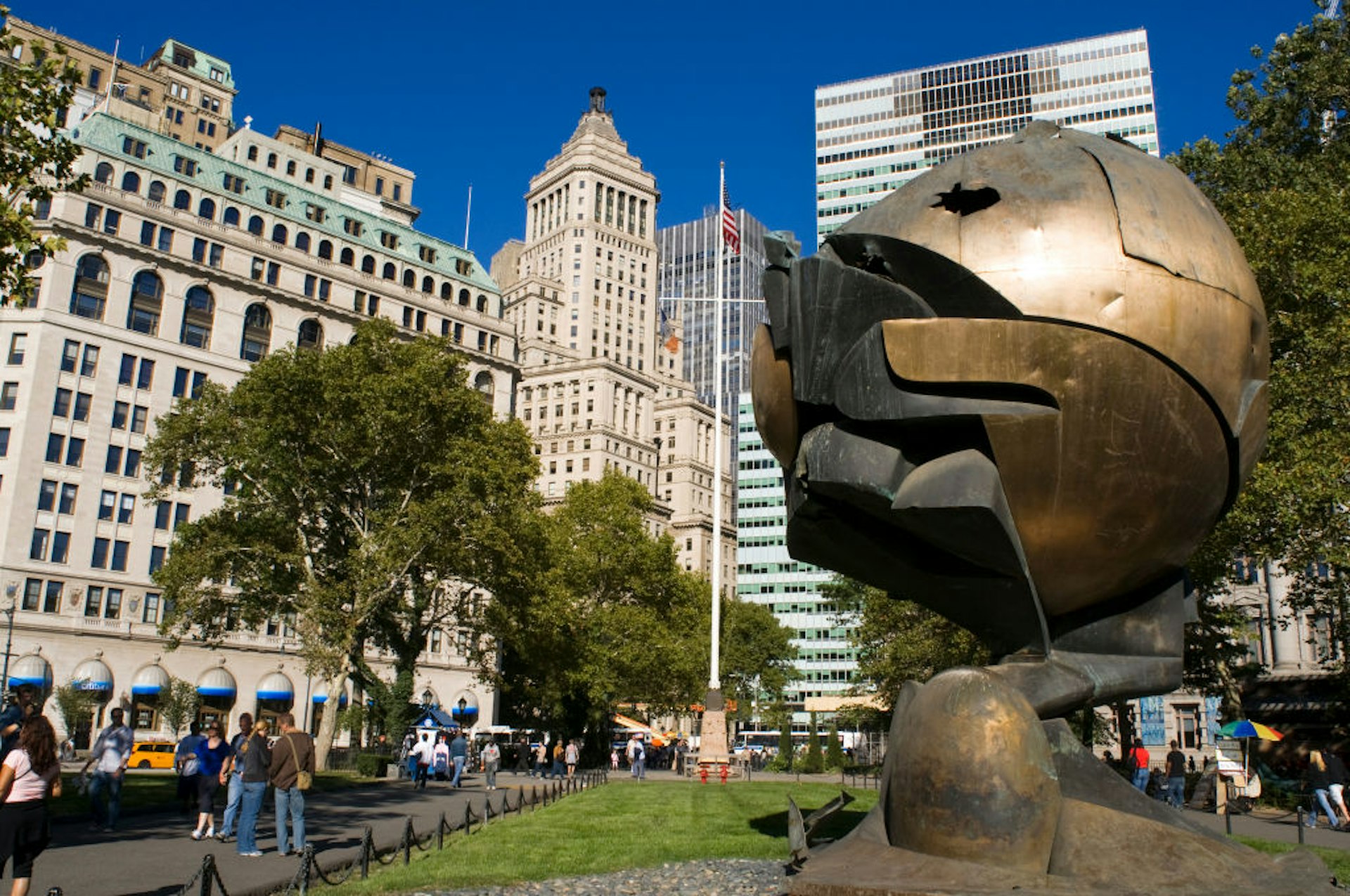 The Sphere in Battery Park City, 2013