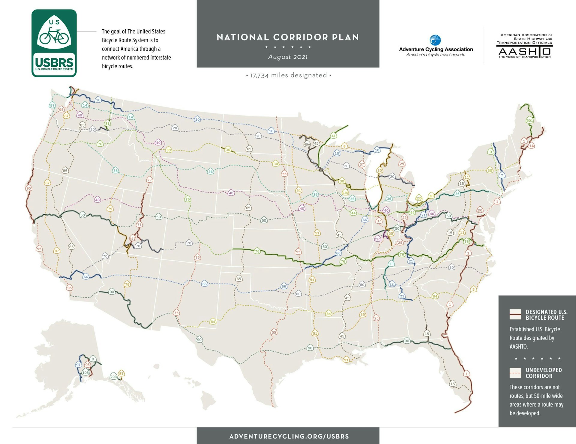 USBRS Corridor Map