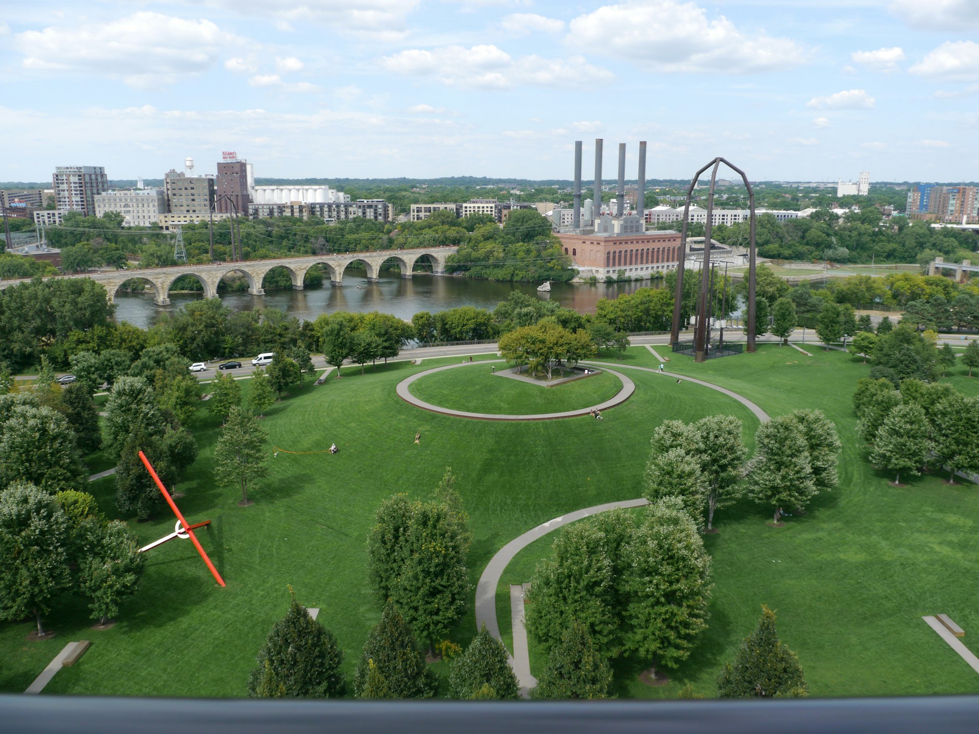 View of Gold Medal Park in Minneapolis, Minnesota
