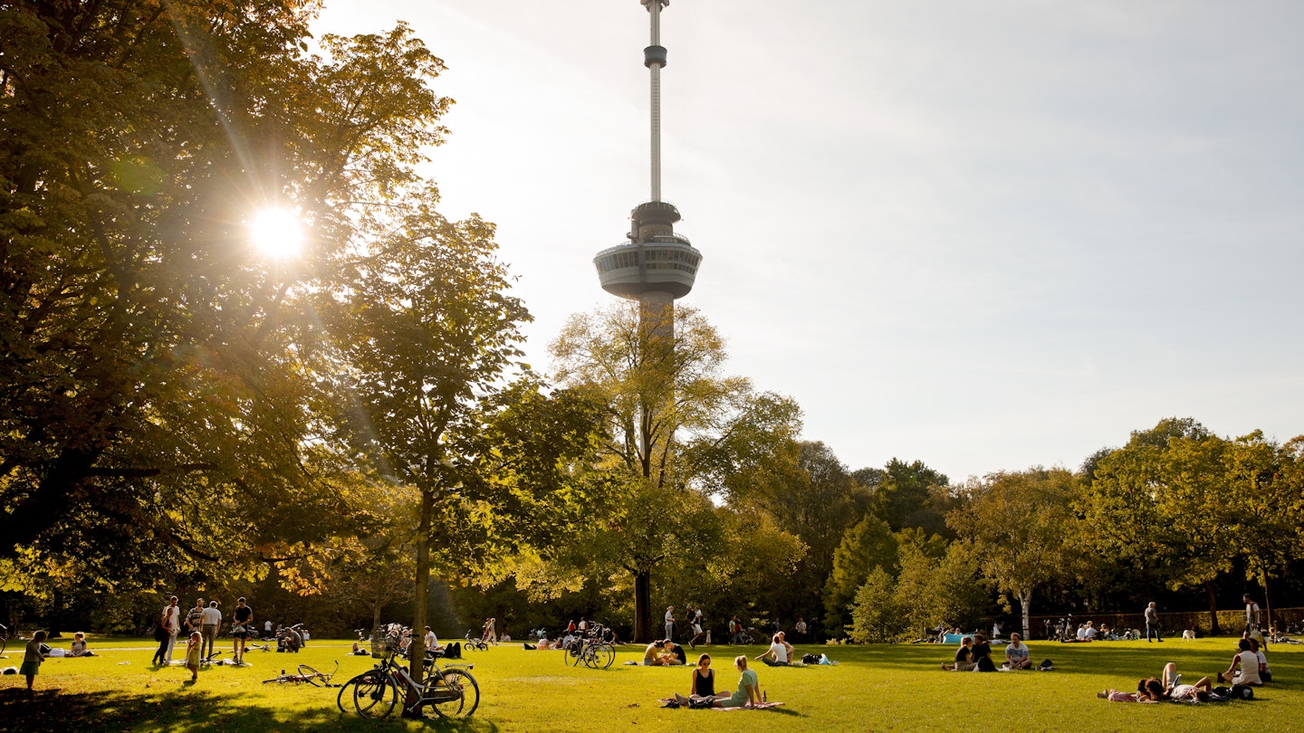 Rotterdam's Het Park is popular with locals for its green space, public art, and events. 