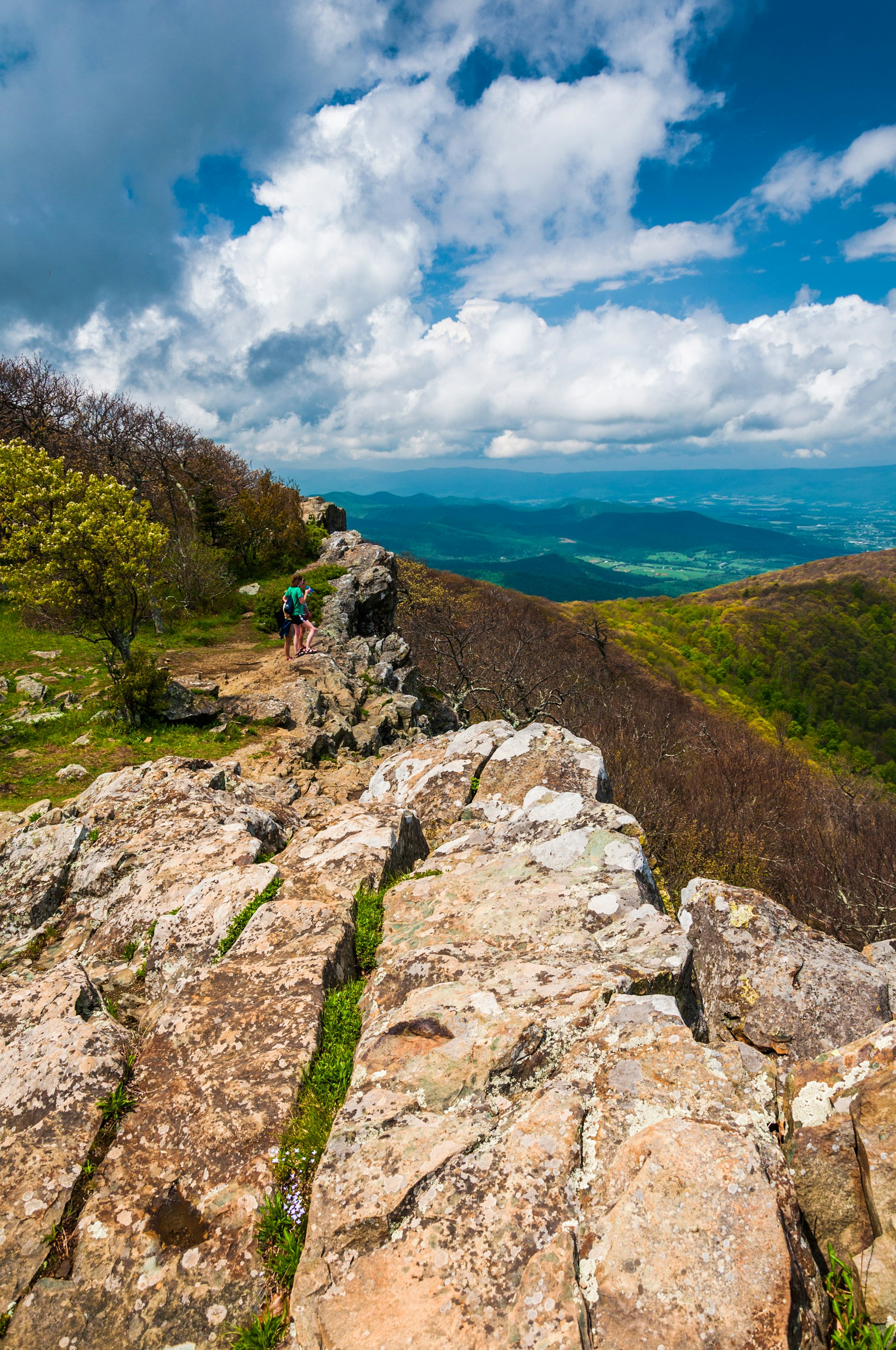 Views from Hawksbill Summit in Shenandoah National Park, Virginia