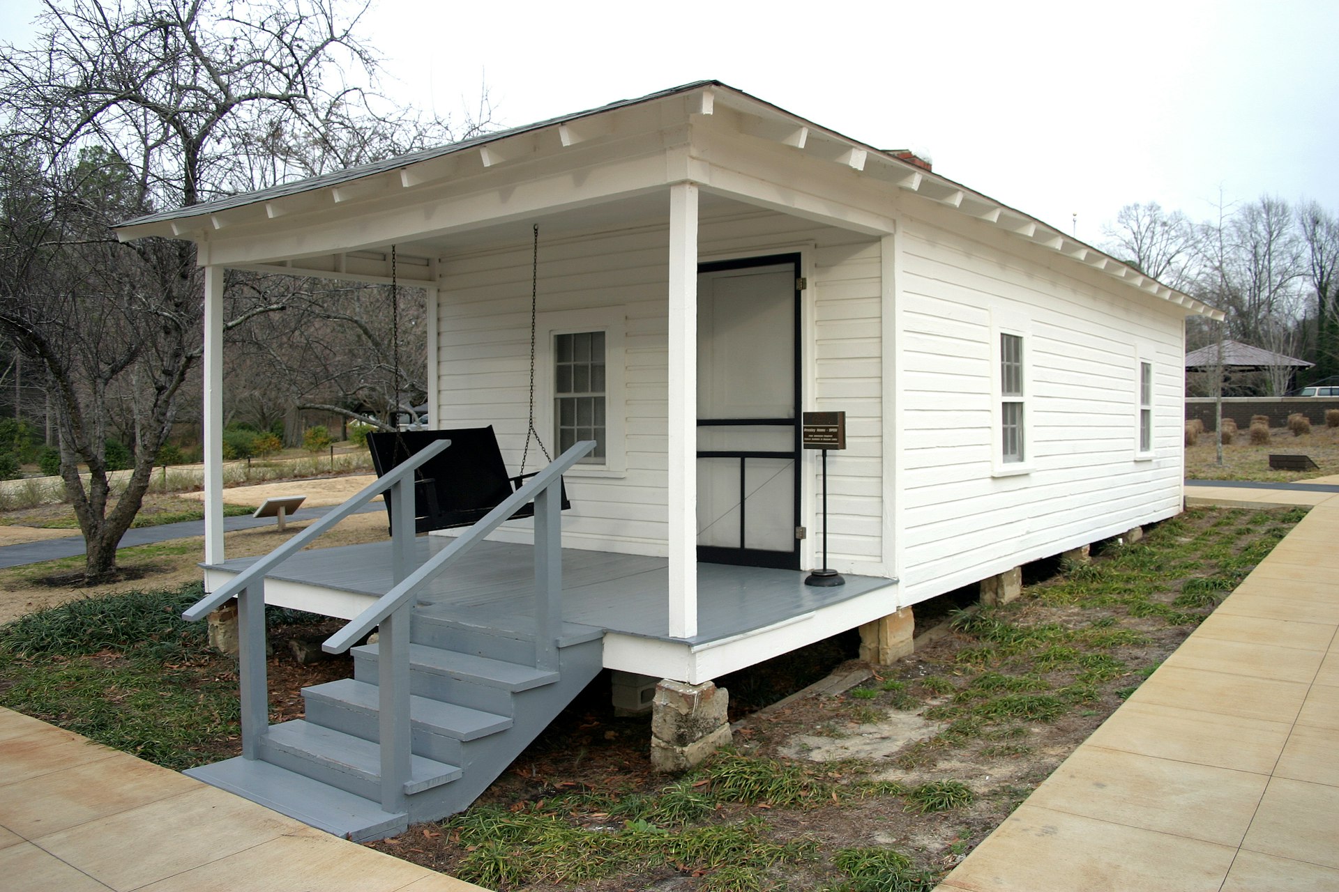 Exterior of the Elvis Presley Birthplace in Tupelo, Mississippi