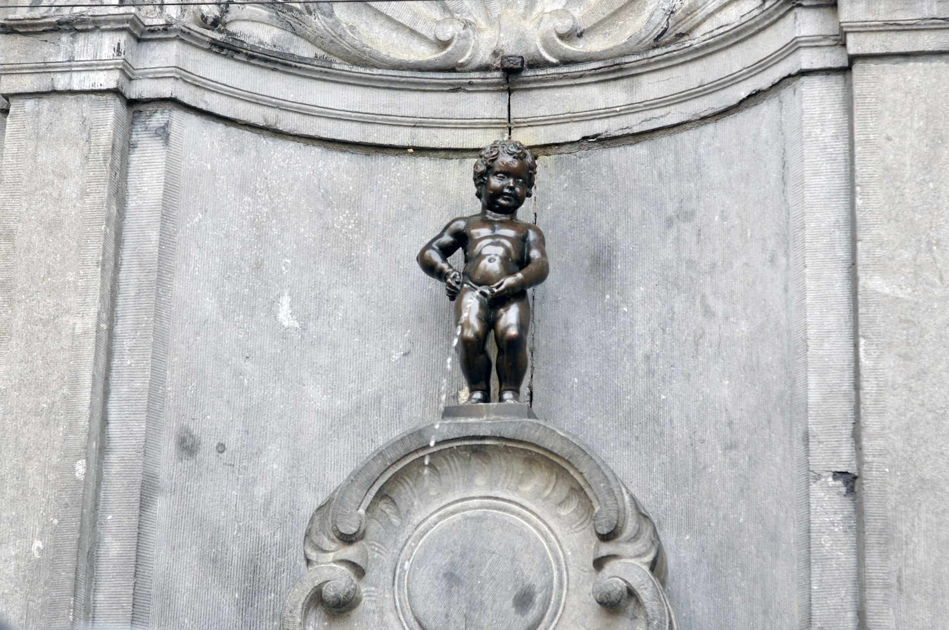 Mannekin Pis statue in Brussels