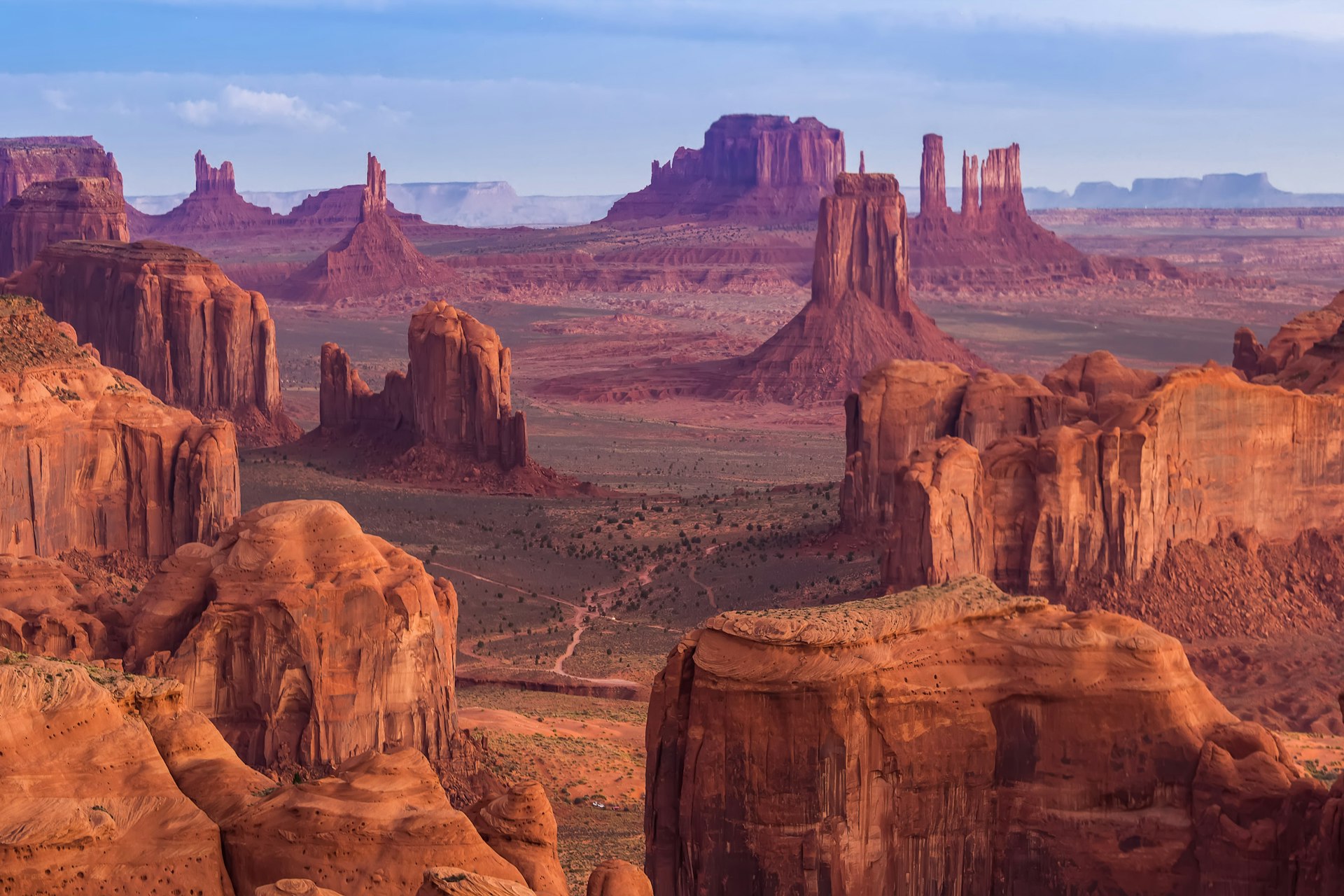 The view from Hunts Mesa, Monument Valley