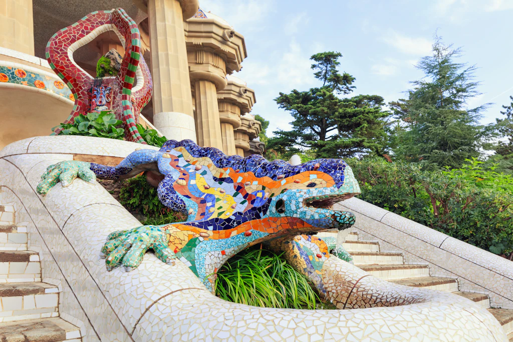 Gaudí’s 2.4-meter-long dragon, or salamander