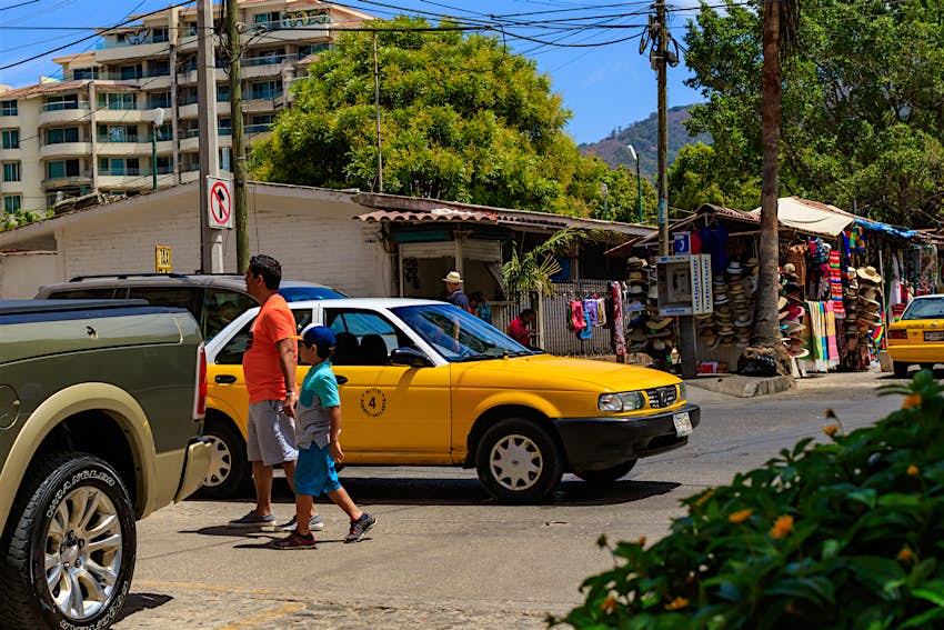 A taxi in Puero Vallarta, Mexico