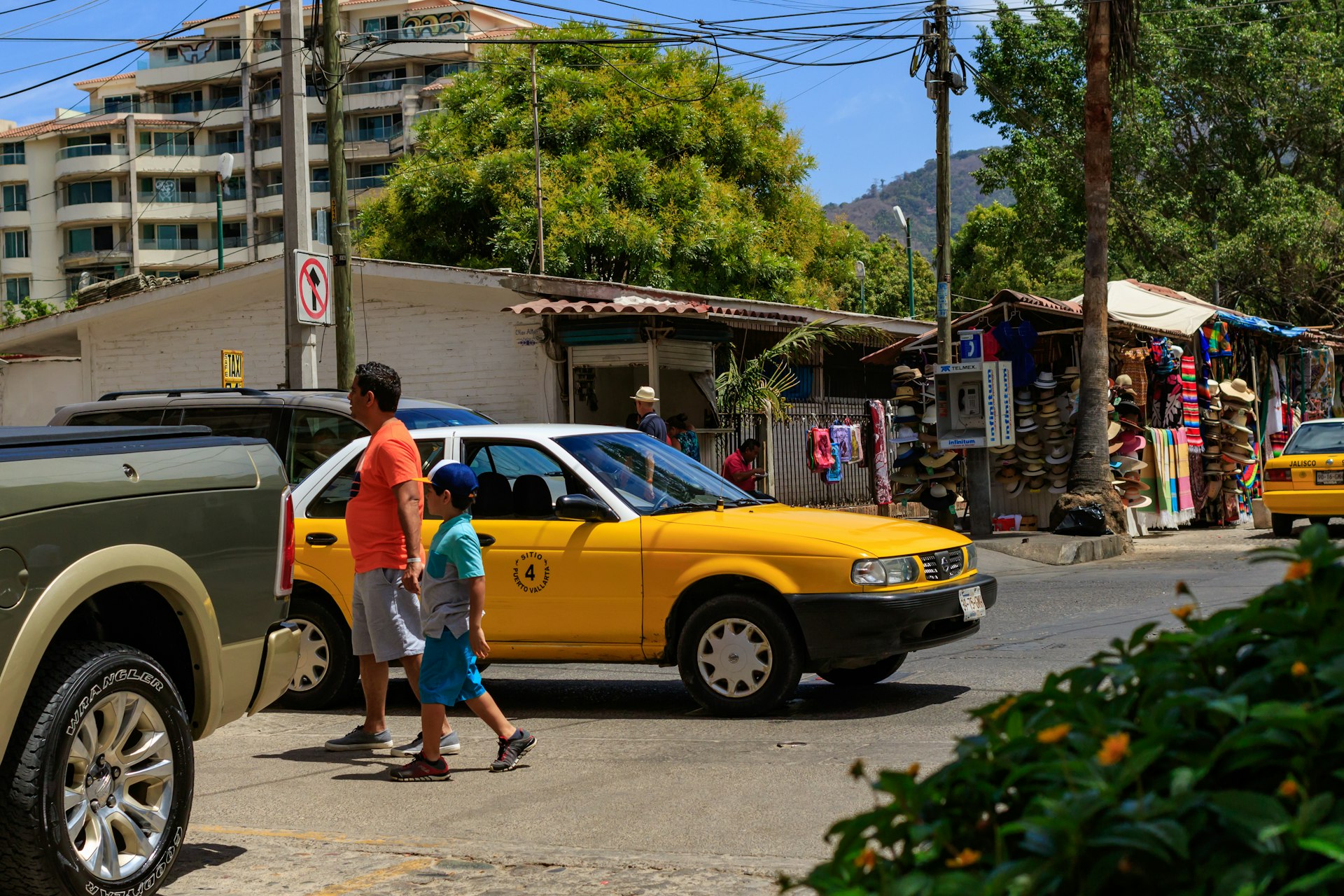 A taxi in Puero Vallarta, Mexico