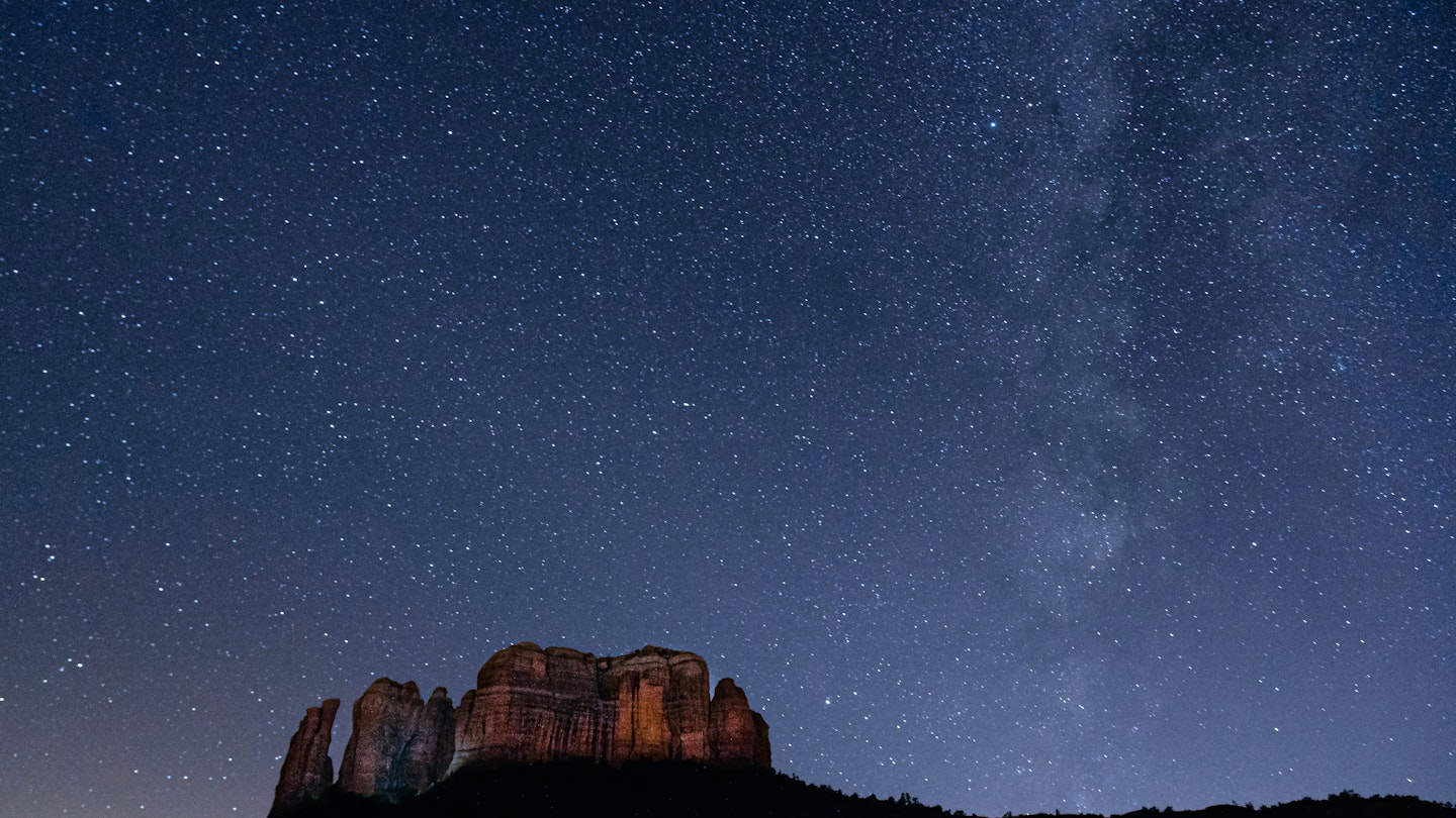 Night sky in Sedona, Arizona; Shutterstock ID 1580119666; your: Tasmin Waby; gl: 65050; netsuite: Online Editorial; full: Core Demand