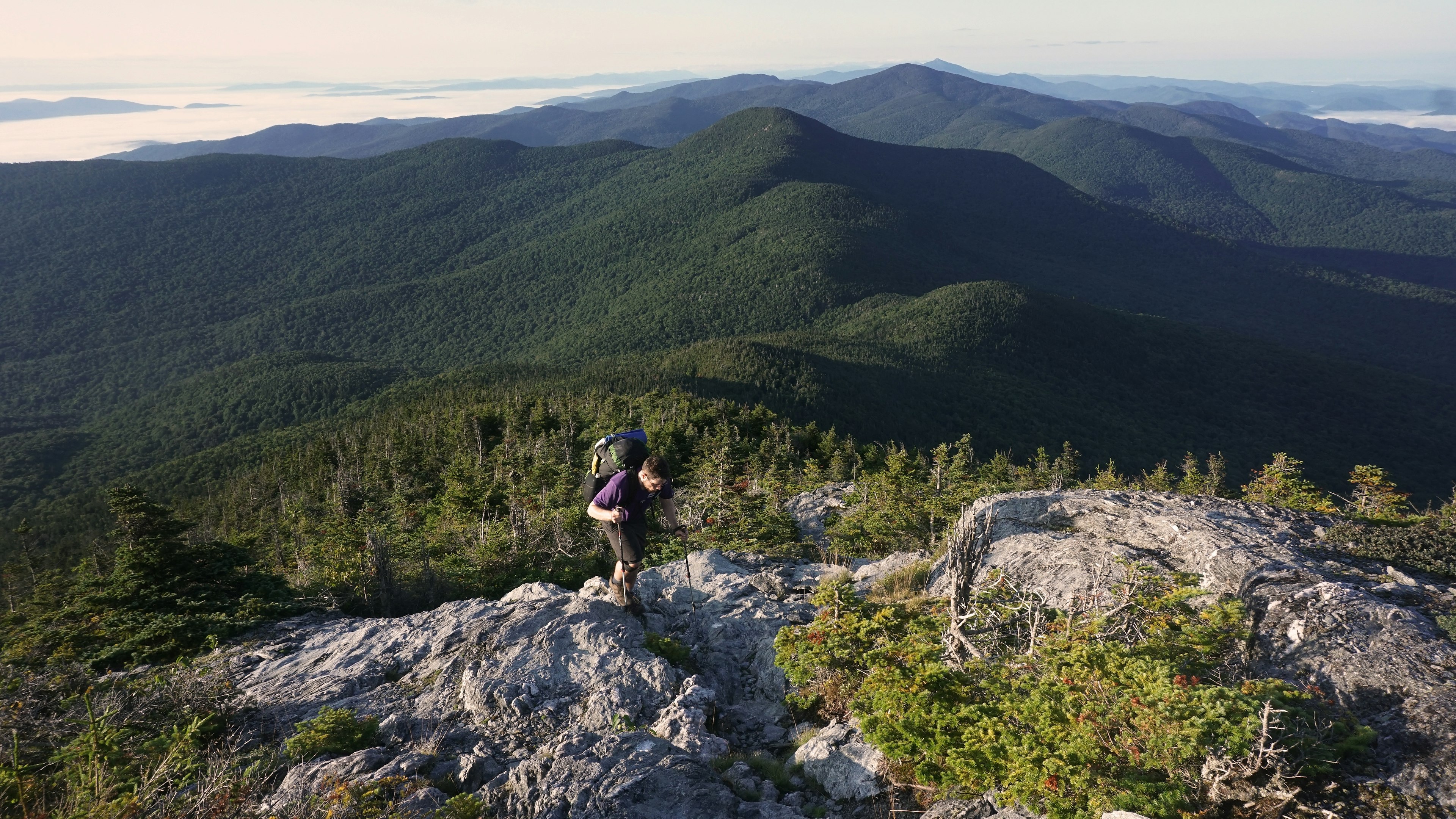 Hiking the Long Trail, Mt. Mansfield, Vermont