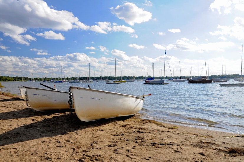 Boats on the shore of Lake Calhoun in Minneapolis, Minnesota.; Shutterstock ID 1754909663; your: Claire Naylor; gl: 65050; netsuite: Online Editorial; full: Minneapolis beaches