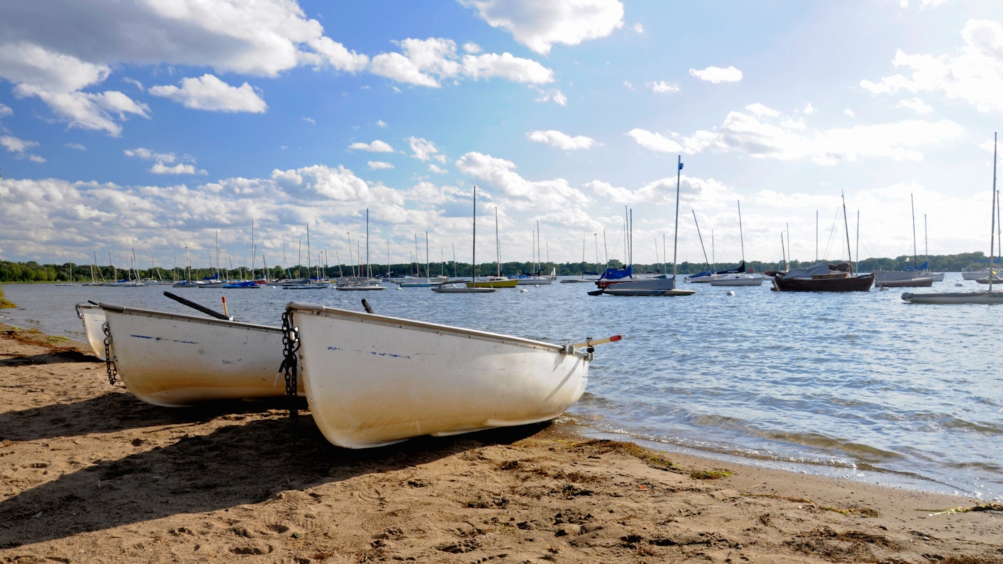Boats on the shore of Lake Calhoun in Minneapolis, Minnesota.; Shutterstock ID 1754909663; your: Claire Naylor; gl: 65050; netsuite: Online Editorial; full: Minneapolis beaches