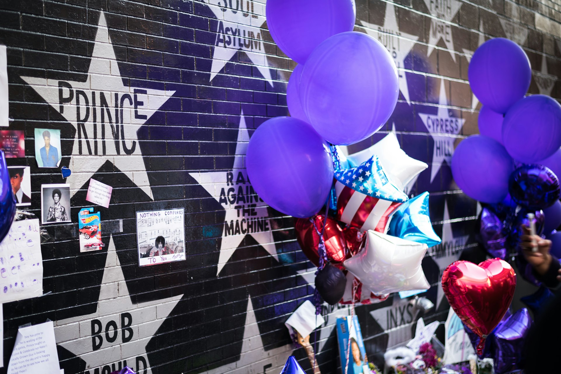 Prince shrine at the First Ave Nightclub Minneapolis