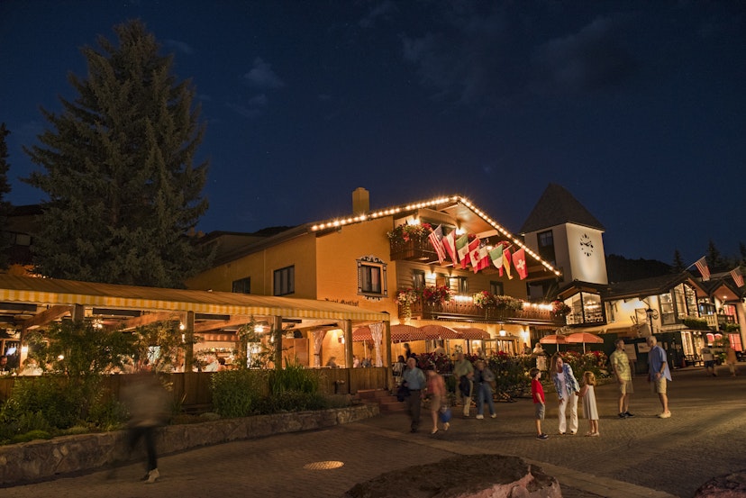 The architecture in Vail is heavily inspired by classic Bavarian towns. 