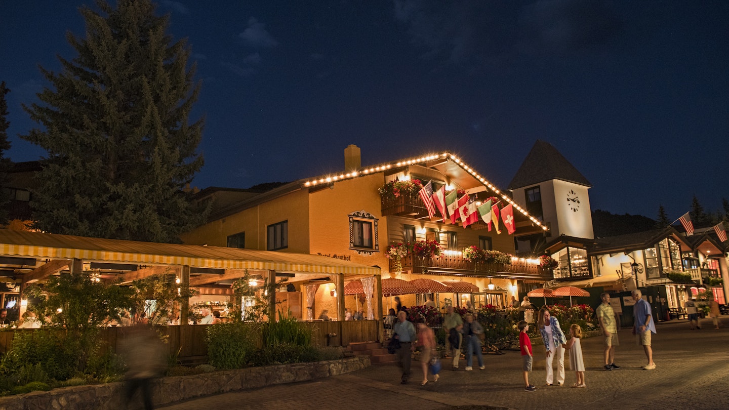 The architecture in Vail is heavily inspired by classic Bavarian towns. 
