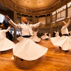 The whirling Dervishes in Istanbul, Turkey.