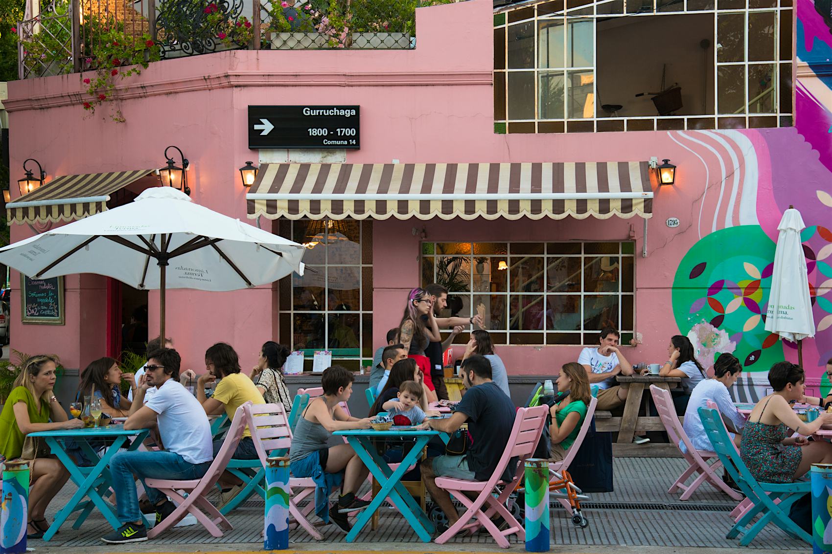 Cafes in Palermo Locals and tourists enjoy an afternoon break at cafes in Palermo