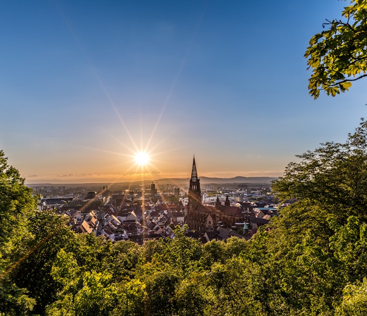 Freiburg im Breisgau is located in the foothills of the Black Forest.