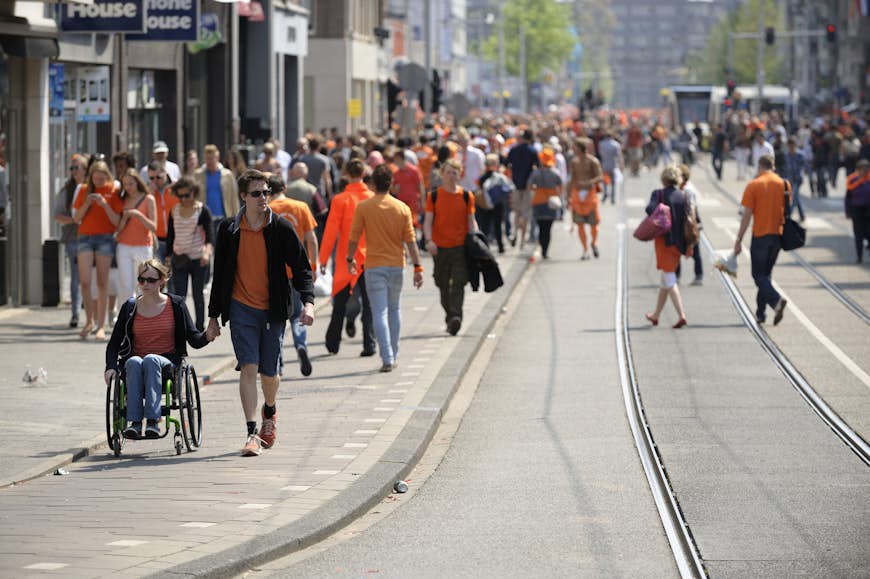 People walking in Amsterdam 
