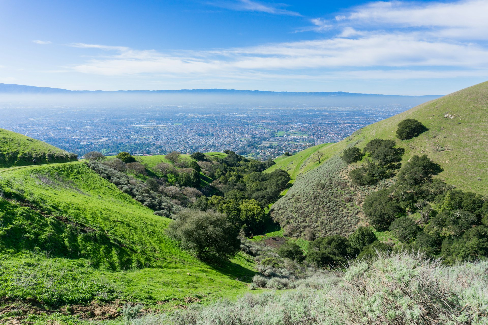 View towards San Jose, California