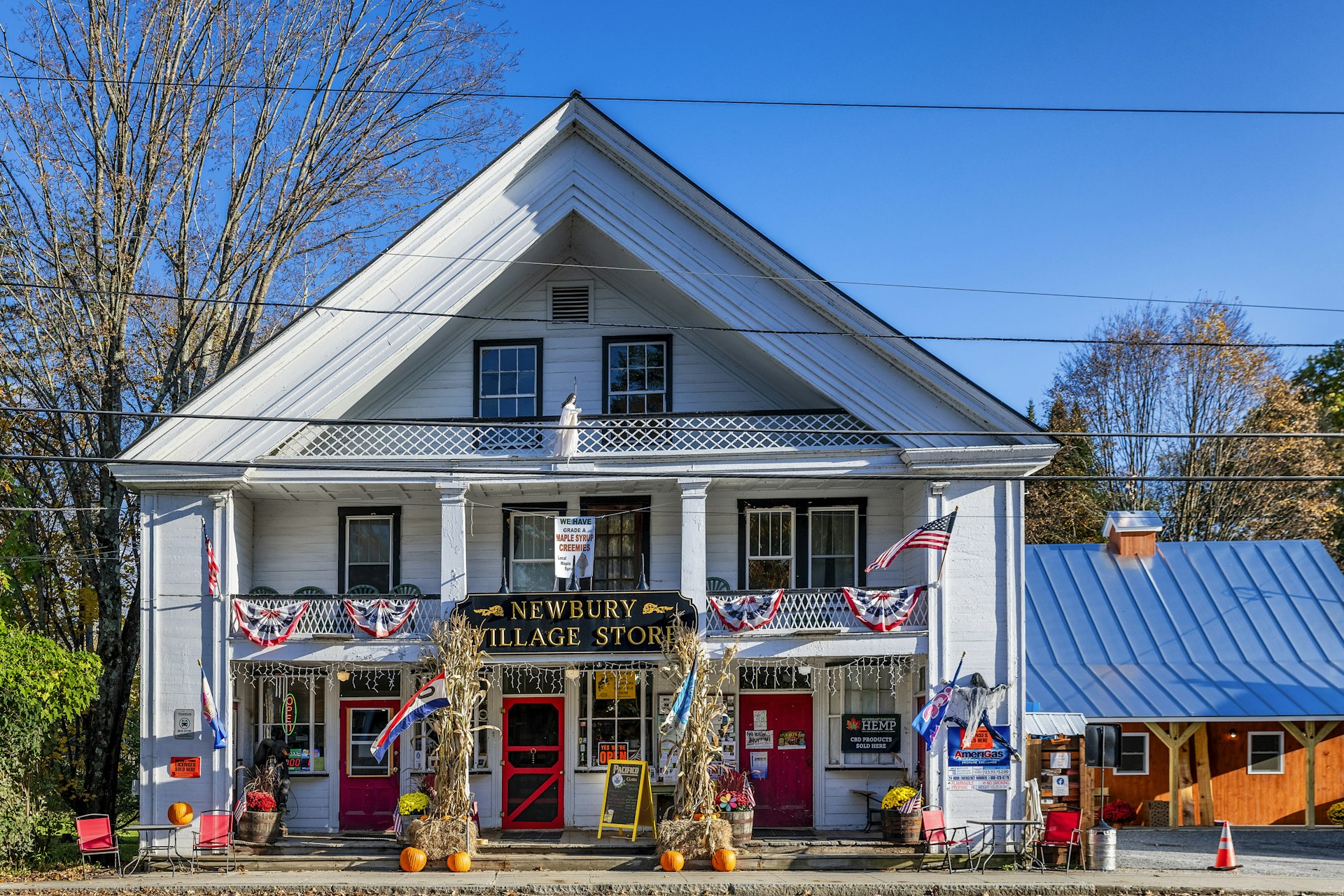 Newbury, Vermont's general store in the fall