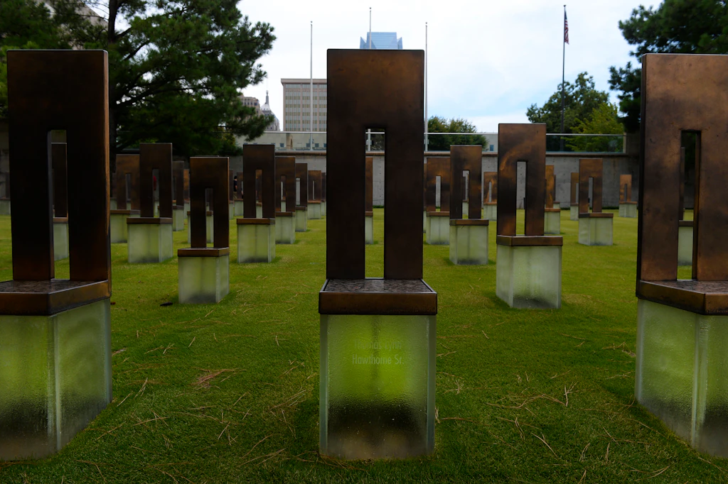 Oklahoma City National Memorial & Museum The empty chairs at the Oklahoma City National Memorial & Museum