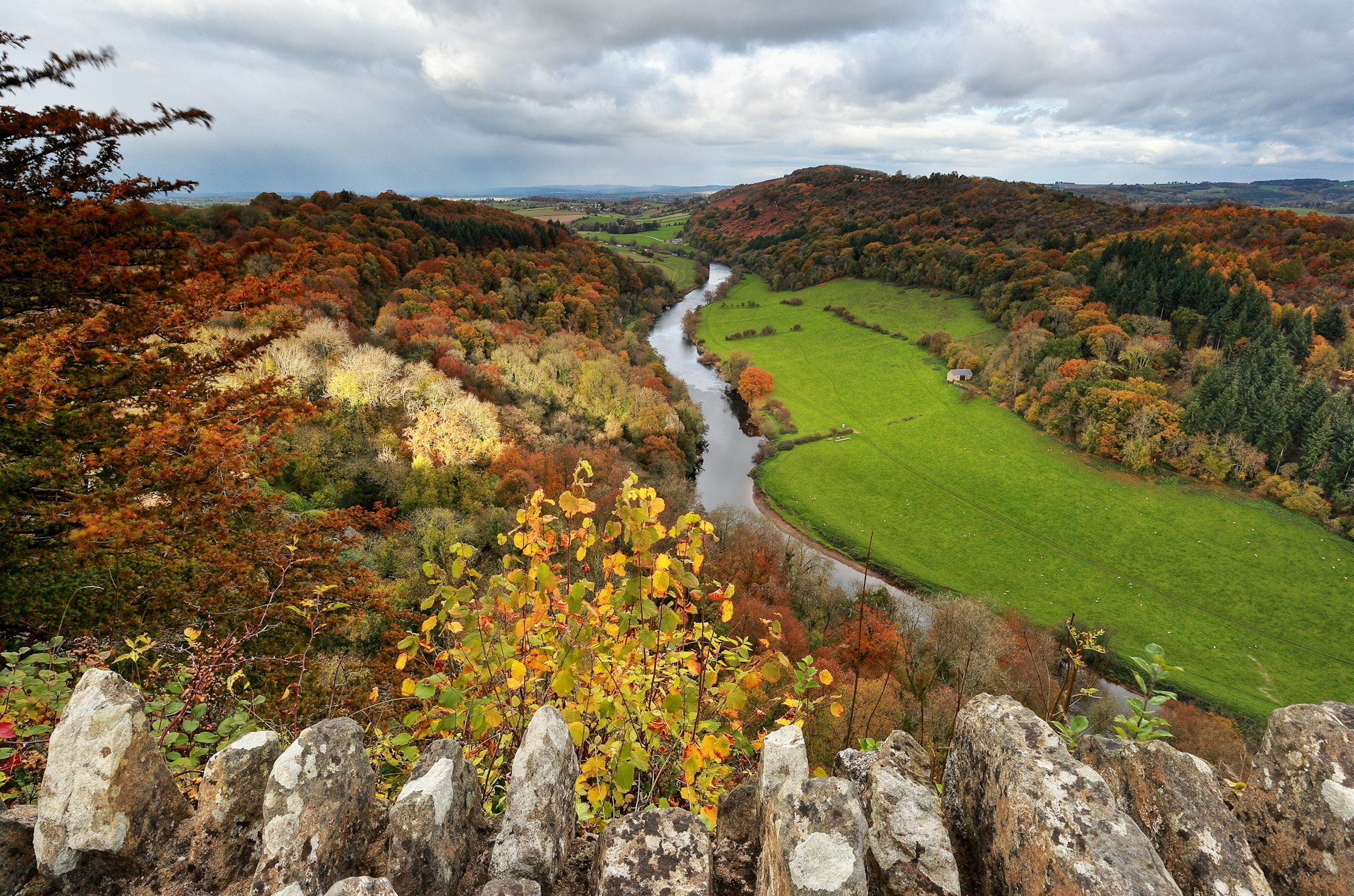 A view of the River Wye in the Forest of Dean, England