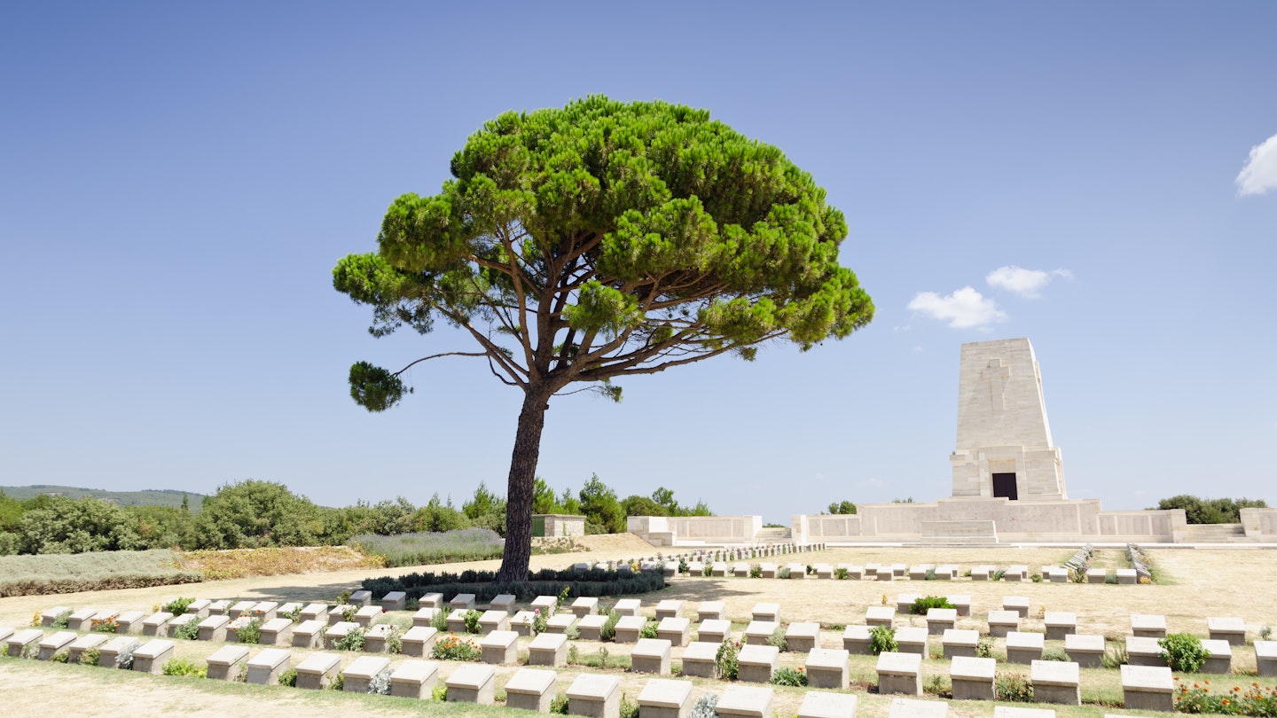 The Lone Pine Memorial and War grave in Gallipoli, near Canakkale Turkey.