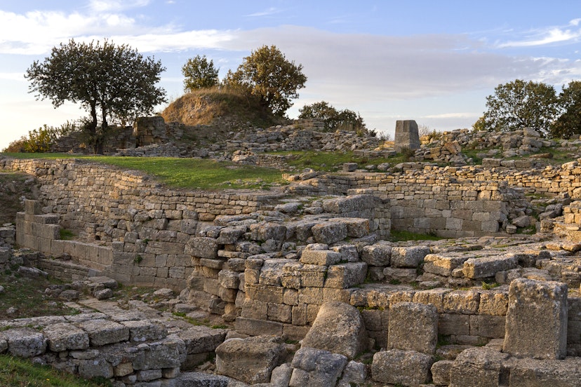 Ruins of the ancient site of Troy