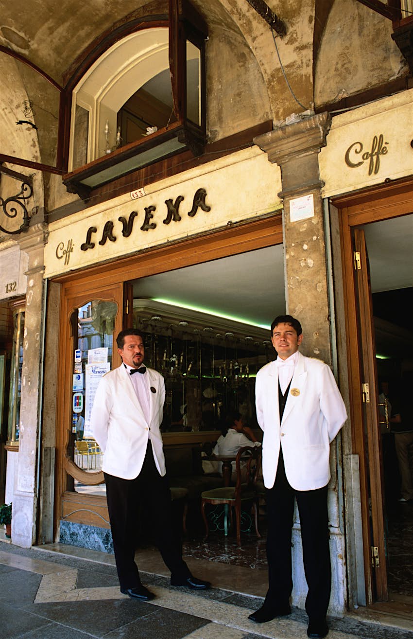 Laverna coffee shop in St Mark's Square